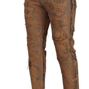 Dolce &amp; Gabbana Authentic Distressed Denim Classic Trousers