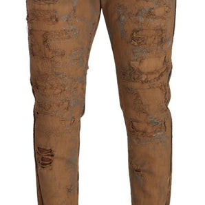 Dolce & Gabbana Authentic Distressed Denim Classic Trousers