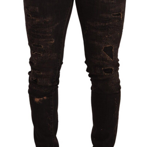 Dolce & Gabbana Slim Fit Distressed Skinny Denim Jeans