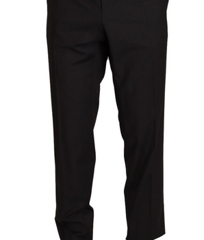 Dolce & Gabbana Gray Wool Formal Tuxedo Trouser Dress Pants
