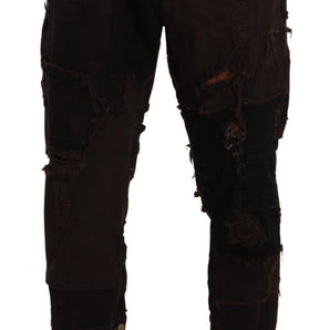 Dolce &amp; Gabbana Elegant Distressed Patchwork Denim Jeans