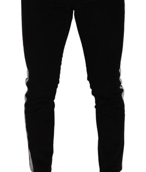 Dolce & Gabbana Black Cotton Stretch Skinny Corduroy Jeans