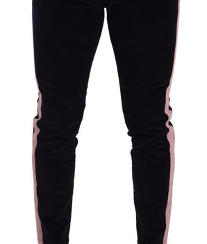 Dolce & Gabbana Blue Corduroy Cotton Stretch Skinny Jeans