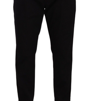 Dolce & Gabbana Black Cotton Stretch Chinos Trouser Jeans