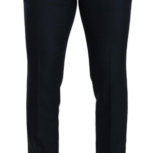 Dolce &amp; Gabbana Elegant Slim Fit Cashmere-Silk Dress Pants