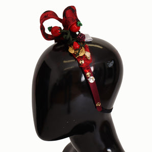 Dolce & Gabbana Cherry Sicily Embellished Red Diadem