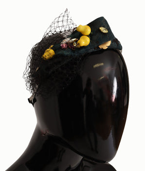 Dolce & Gabbana Purple Crystal Diadem Headband Lemons Sicily Tiara