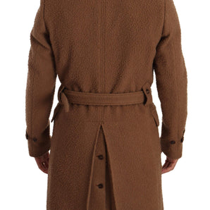 Dolce &amp; Gabbana Elegant Double Breasted Wool Overcoat