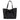 Michael Kors Emilia Large East West Black Pebbled Leather Tote Handbag Purse Bag