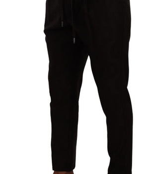 Dolce & Gabbana Bordeaux Wool Men Skinny Trouser Pants