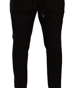 Dolce & Gabbana Bordeaux Wool Men Skinny Trouser Pants