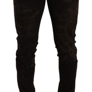 Dolce &amp; Gabbana Svelte Distressed Denim Elegance