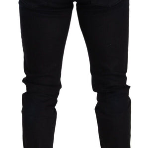 Dolce & Gabbana Elegant Slim Fit Skinny Jeans in Dark Blue