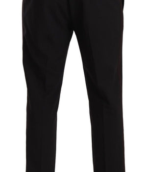 Dolce & Gabbana Gray Bordeaux Wool Trouser Dress Pants