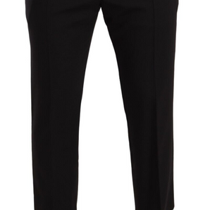 Dolce &amp; Gabbana Elegant Cropped Wool Stretch Pants