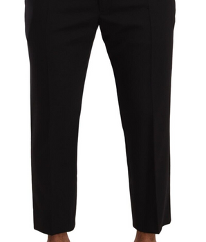 Dolce & Gabbana Gray Bordeaux Wool Trouser Dress Pants