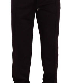 Dolce & Gabbana Bordeaux Cotton Mens Skinny Trouser Pants