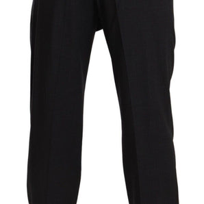 Dolce &amp; Gabbana Elegante pantalón gris formal para hombre