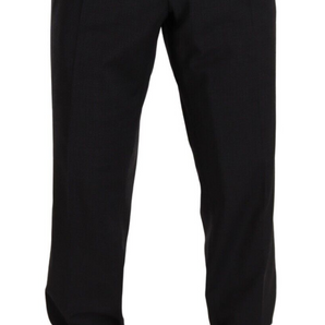 Dolce &amp; Gabbana Elegante pantalón gris formal para hombre