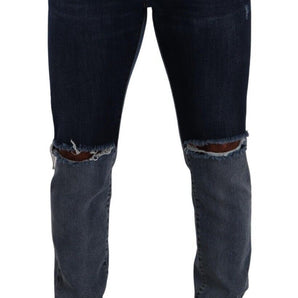 Dolce &amp; Gabbana Denim desgastado y corte slim chic