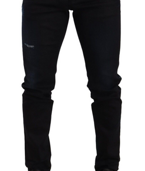 Dolce & Gabbana Blue Cotton Stretch Skinny Denim Trouser Jeans