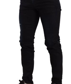 Dolce & Gabbana Blue Cotton Stretch Skinny Denim Trouser Jeans