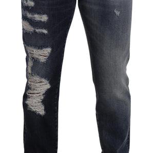 Dolce &amp; Gabbana Chic Tattered Denim Jeans