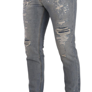 Dolce &amp; Gabbana Elegant Light Blue Straight Denim Jeans