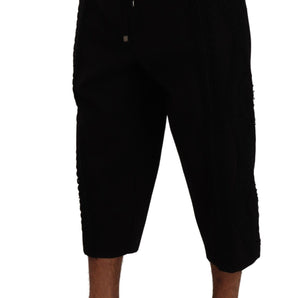 Dolce &amp; Gabbana Elegant Black Cropped Torero Pants