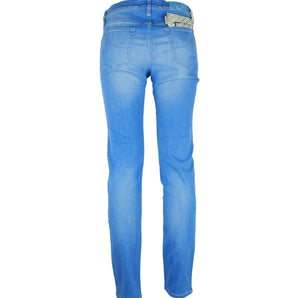 Jacob Cohen Elegant Light Blue Elasticized Denim