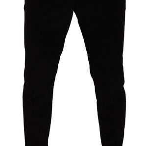 Dolce &amp; Gabbana Elegant Slim Fit Corduroy Skinny Pants