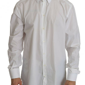 Dolce & Gabbana Exclusive White Slim Fit Formal Shirt