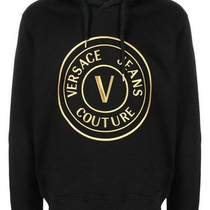 Versace Jeans Chic sudadera con capucha negra