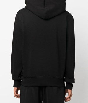 Versace Jeans Chic Black Hooded Sweatshirt