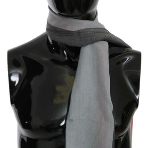 Dolce & Gabbana Elegant Gray Italian Cotton Scarf