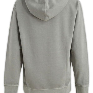 Hugo Boss Elegant Grey Cotton Hooded Sweatshirt