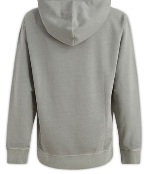 Hugo Boss Elegant Grey Cotton Hooded Sweatshirt