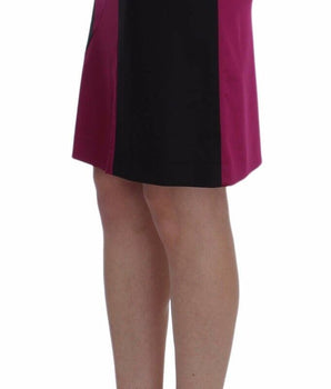 Dolce &amp; Gabbana Elegante Falda Lápiz en Negro y Rosa