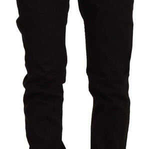 Acht Chic Black Low Waist Skinny Jeans