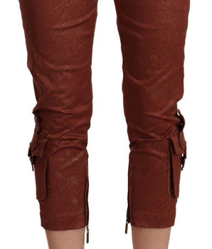 Just Cavalli Elegantes pantalones cortos de algodón con cintura media