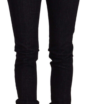 Vaqueros de diseño ajustados en negro elegante de GF Ferre