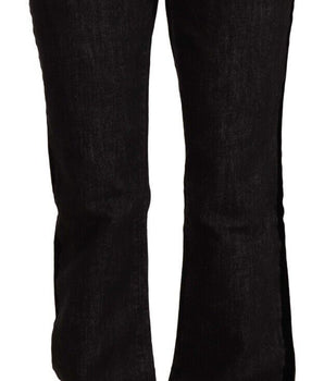 Vaqueros elegantes de diseñador con corte de bota y cintura media de GF Ferre