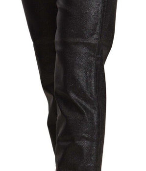John Galliano Chic pantalones cortos negros con purpurina