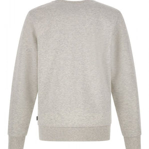 Hugo Boss Elegant Grey Round Neck Cotton Sweatshirt