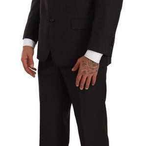 Domenico Tagliente Sleek Grey 2-Piece Mens Suit with Notch Lapels