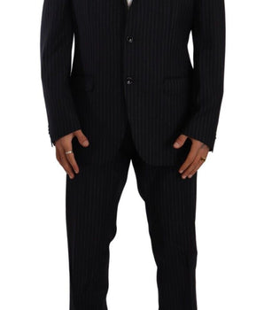 Domenico Tagliente Gray Polyester Single Breasted Formal Suit