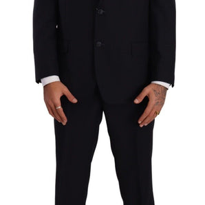 Domenico Tagliente Elegant Black Two-Piece Suit Ensemble