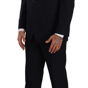 Domenico Tagliente Elegant Black Two-Piece Suit Ensemble