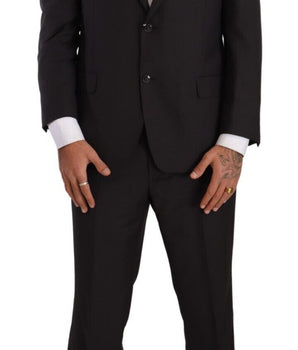 Domenico Tagliente Dark Gray Single Breasted Formal Suit