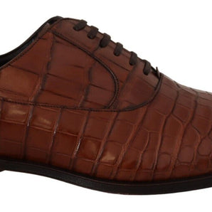 Dolce &amp; Gabbana Elegant Exotic Crocodile Leather Formal Shoes